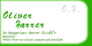 oliver harrer business card